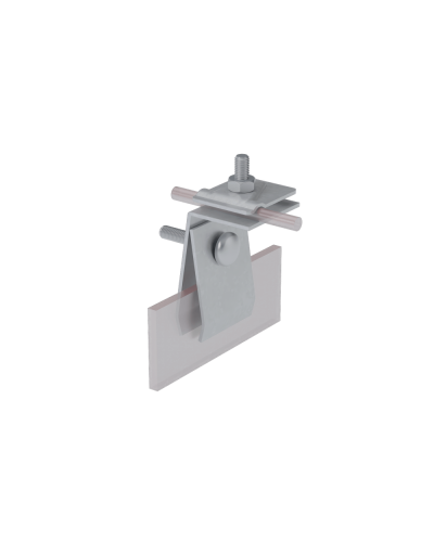 Фальцевый держатель H70 мм для прутка Ø 5-10 мм КМ-Профиль (FD-H70-D5-10) в Северске Монтажные материалы Pintop.ru