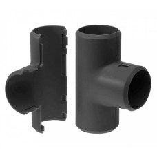 Тройник разборный черный д16 (70шт/700шт уп/кор) Промрукав (PR13.0195)