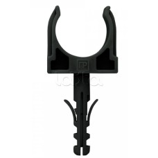 Крепеж-клипса с дюбелем черная д25 в малой упаковке (10шт/450шт уп/кор) Промрукав (PR13.0305)