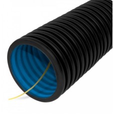 Труба гофрированная двустенная ПНД гибкая тип 450 (SN26) с/з черная д50 (100м/уп) Промрукав (PR15.0138)