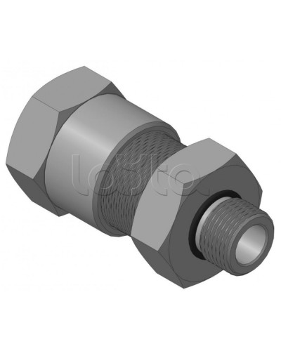 Кабельный ввод с резьбой G1/2 мм для прокладки кабеля в металлорукаве РЗ-ЦП-20, с уплотнением кабеля и проходным диаметром кабеля d=8-12 мм Спектрон КВМ-20/12-М-G1/2 в Северске Аксессуары для кабель-канала Pintop.ru