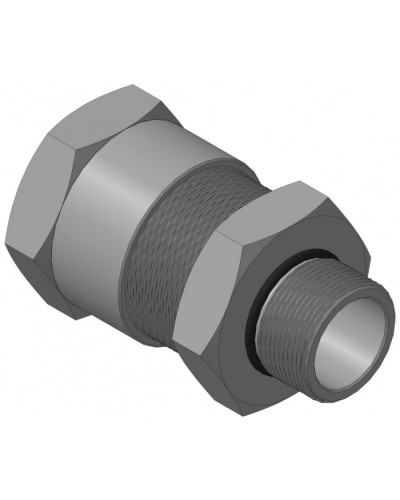 Кабельный ввод с резьбой G1 для открытой прокладки кабеля с проходным диаметром d=20-24 мм Спектрон КВН-24-М-G1 в Северске Аксессуары для кабель-канала Pintop.ru