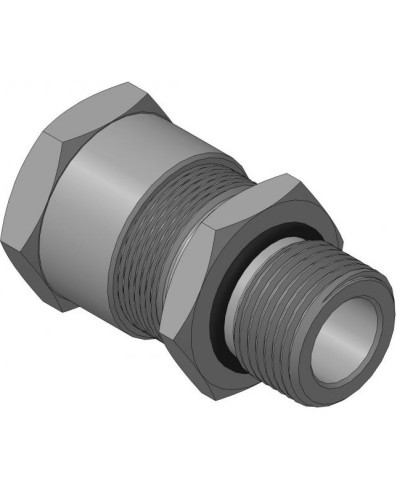 Кабельный ввод с резьбой G1/2 мм для открытой прокладки кабеля с проходным диаметром d=8-12 мм Спектрон КВН-ЕХЕ-12-Н-G1/2 в Северске Аксессуары для кабель-канала Pintop.ru