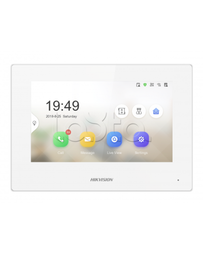 IP видеодомофон сенсорный Hikvision DS-KH6320-LE1/White(B) в Северске Абонентские IP устройства Pintop.ru