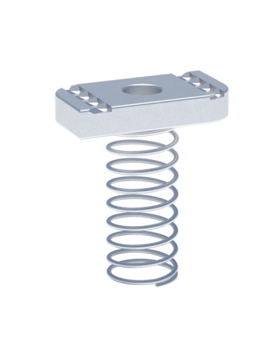 STRUT-гайка (канальная) М10 с длинной пружиной EKF (stgdpM10) в Северске Крепеж Pintop.ru