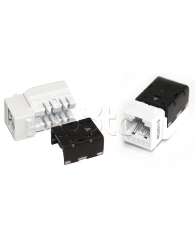 Вставка Keystone Jack RJ-45(8P8C), категория 6A, 110 IDC оранжевая Hyperline (KJNE-8P8C-C6A-90-OR) в Северске Модули Keystone Pintop.ru