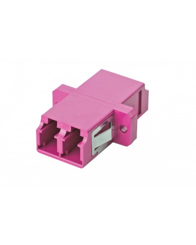 Адаптер OM4, LC дуплекс, с фланцами, пурпурный Eurolan (36A-40-2L-02MG) в Северске Проходные адаптеры Pintop.ru