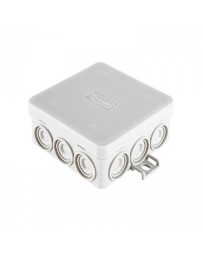 Коробка огн. E110, о/п 85х85х38мм, без галогена, 12 вых., IP55, 4P, серый Экопласт (43155HF-GR) в Северске Распределительные коробки Pintop.ru