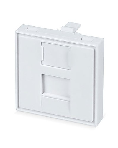 Вставка 45x45 (Mosaic) для 1 модуля формата Keystone Jack (FP-45-1M) Пожтехкабель СКС (202-031) (аналог Mosaic) в Северске Модули Keystone Pintop.ru