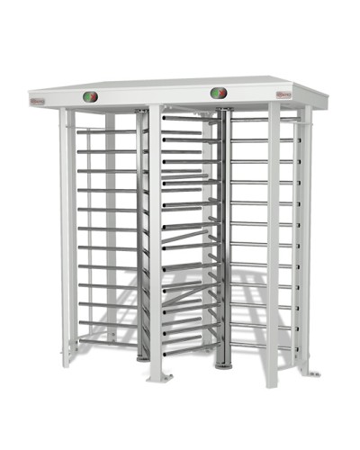 Турникет электромеханический сдвоенный полноростовой гибрид Oxgard Praktika Т-10-G Doublе Pass (ВЗР 2332-04) в Северске Турникеты Pintop.ru