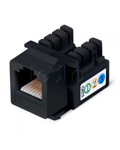 Вставка Cabeus KJ-RJ12-90-BK в Северске Модули Keystone Pintop.ru