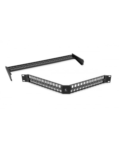 Угловая модульная патч-панель 19, 48 портов, 1U Cabeus (PLBHD-48-CON) в Северске Патч панель Pintop.ru