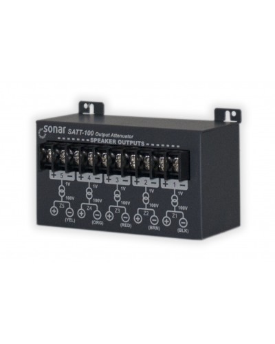 Блок аттенюаторов для настольныx усилителей Sonar SATT-100 в Северске Система оповещения и трансляции Sonar Pintop.ru