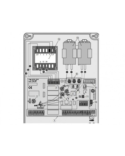 Блок управления для приводов распашных ворот Came 002ZA3P в Северске Автоматизация ворот Pintop.ru