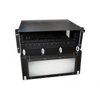 Патч-панель 19” универсальная Hyperline FO-19BX-4U-F2-12xSLT-W120H32-EMP