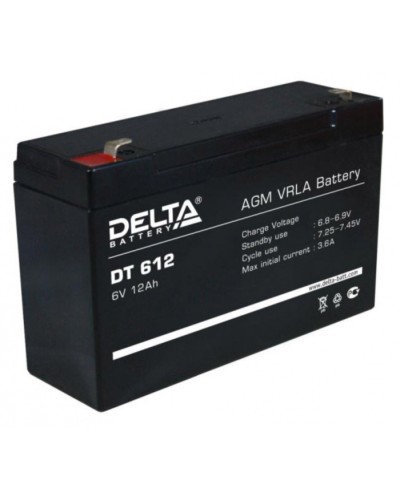 Аккумулятор свинцово-кислотный Delta DT 612 в Северске Электротехническое оборудование Pintop.ru