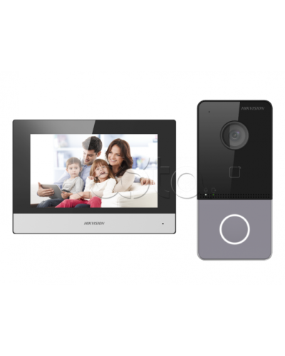 Комплект IP видеодомофона с Wi-Fi Hikvision DS-KIS605-P(C) в Северске Домофония Pintop.ru