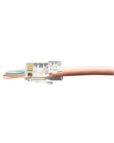 Разъем легкой оконцовки RJ-45 (8P8C) под витую пару Hyperline (PLEZ-8P8C-U-C5-100) в Северске Патч-корды и пигтейлы Pintop.ru