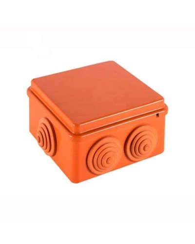 JBS100 Коробка огн. E110, о/п 100х100х55мм, без галогена, 6 вых., IP55, 10P, (0,15-2,5 мм2), цвет оранж. Экопласт (43427HF) в Северске Распределительные коробки Pintop.ru