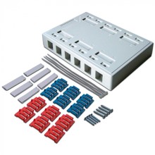 Коробка настенная на 12 кейстоунов, белая LANMASTER (LAN-MB-12K-WH)