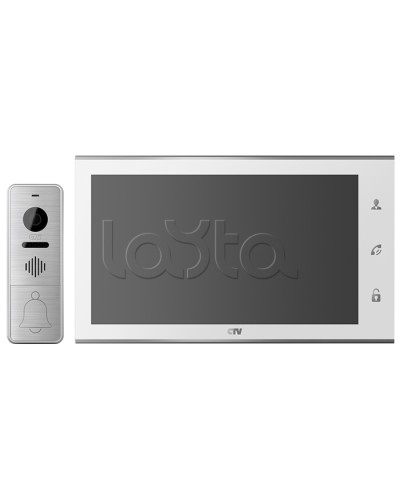 Комплектвидеодомофона CTV-DP4105AHD (белый) в Северске Комплекты домофонов Pintop.ru