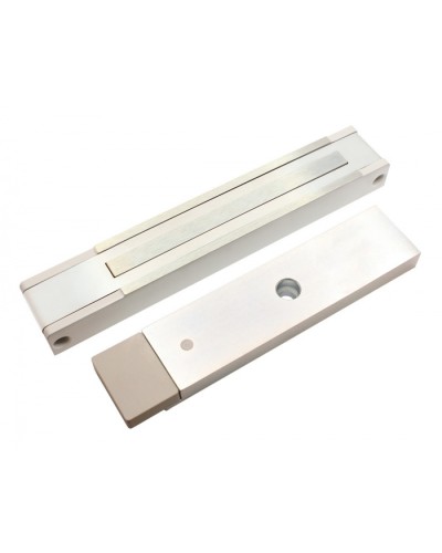 Электромагнитный замок с датчиком состояния двери ALeko ALM-300P (24В белый) в Северске Электромагнитные замки Pintop.ru