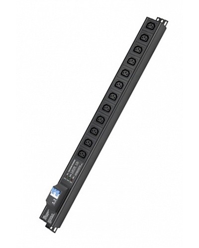 Блок распределения питания вертикальный для 19 шкафов DKC R5VIEC12CBOP в Северске Блоки розеток Pintop.ru