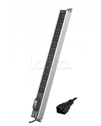 Блок распределения питания вертикальный для 19 шкафов DKC R5V12CBOPCDC19 в Северске Блоки розеток Pintop.ru