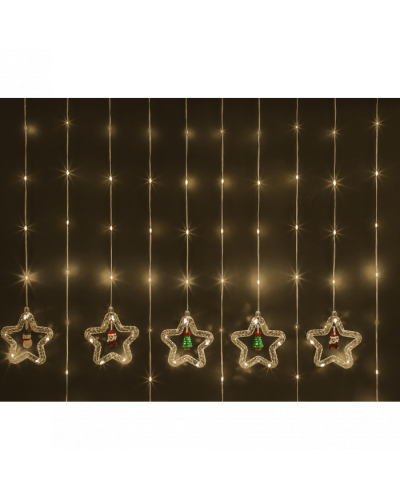 Гирлянда Navigator 95 013 NGF-D035-02 (бахрома звезды и фигурки CW 3*0.6м IP20) в Северске Источники света(Лампы) Pintop.ru