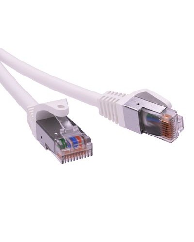 Патч-корд экранированный CAT5E F/UTP 4х2, LSZH, белый, 10м DKC RN5EFU4500WH в Северске Патчкорды (медные) Pintop.ru