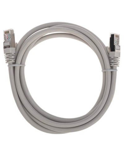 Патч-корд S/FTP, CAT 6A (10G), RJ45-RJ45, 28AWG, LSZH, серый, 2м REXANT 02-0390-2 в Северске Патчкорды (медные) Pintop.ru