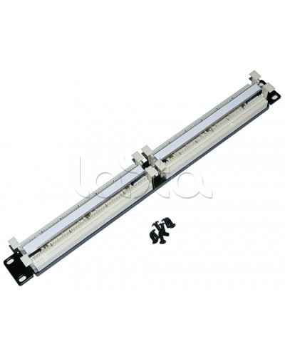 Кросс-панель парная 110 типа 19 1U Cabeus CP-100P-110TYPE в Северске Кроссовое оборудование тип 110 Pintop.ru