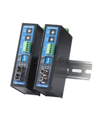 Конвертор RS-232/422/485 в оптику MM (ST)Moxa ICF-1150I-M-ST-T в Северске Дополнительное оборудование для ОПС Pintop.ru