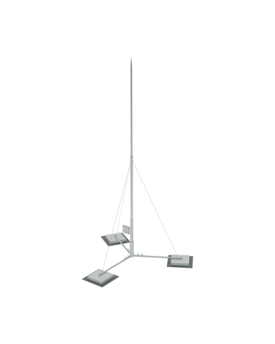 Вольностоящая молниеприемная мачта составная H4 м HD КМ-Профиль (VMR-H4 HD) в Северске Монтажные материалы Pintop.ru