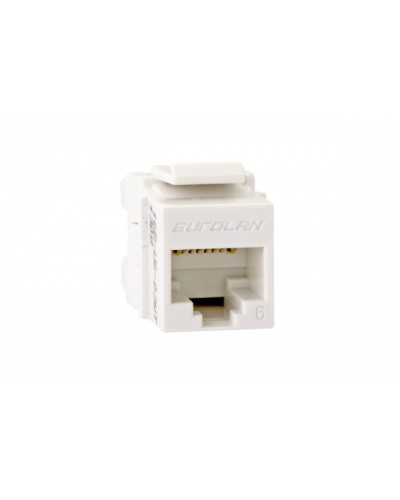 Вставка Keystone RJ45, кат. 6, неэкран. Eurolan (16B-U6-03WT) в Северске Коннекторы Pintop.ru