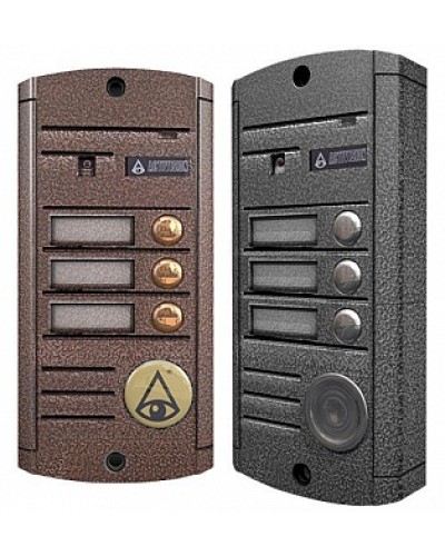 Видеопанель вызывная накладная на 3 абонента Activision AVP453 (PAL, медь) в Северске Вызывные видеопанели малоабонентные Pintop.ru