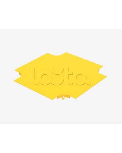 Крышка на ответвитель крестообразный пластиковый оптического лотка Hyperline FBTR-240-CRS-CVR в Северске Аксессуары для лотков Pintop.ru