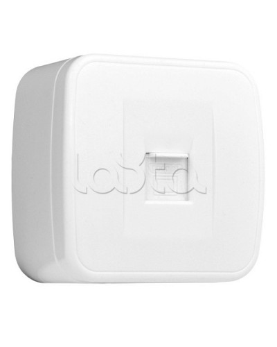 Минск Розетка RJ-45 1-местная, ОП 1А, 120В, белая EKF Basic (EGK01-035-10) в Северске Розетки компьютерные и телефонные Pintop.ru