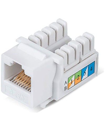 Модуль Keystone Jack RJ-45(8P8C), UTP неэкранированный, CAT 6, тип 90 градусов, белый REXANT PRO 02-0254 в Северске Модули Keystone Pintop.ru