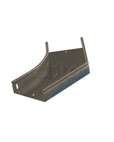 Угол 45° горизонтальный плавный Hyperline RST-AHS45-100-100-0,8-R100-SZ в Северске Аксессуары для лотков Pintop.ru