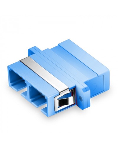 Оптический адаптер OS2, дуплекс SC, с фланцами, синий Eurolan (36A-S2-2S-02BU) в Северске Проходные адаптеры и розетки оптические Pintop.ru