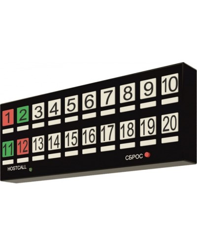 Табло отображения Hostcall MP-730W2 в Северске Система оповещения и трансляции Hostcall Pintop.ru