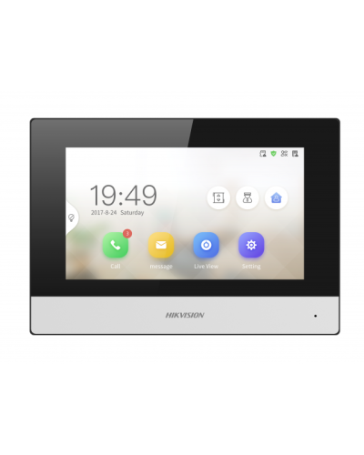 IP видеодомофон сенсорный с Wi-Fi Hikvision DS-KH6320-WTDE1 в Северске Абонентские IP устройства Pintop.ru