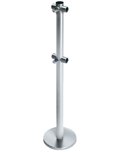 Стойка ограждения с 2-мя полупетлями Т-образная передвижная Oxgard ВЗР2442.09.21 в Северске Ограждения Pintop.ru