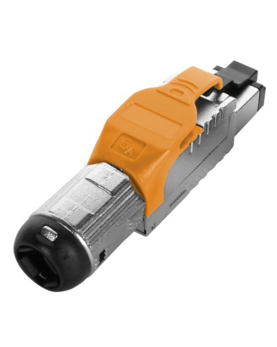 Разъем полевой оконцовки RJ-45 Hyperline (PLUE-8P8C-S-C6A-SH-OR) в Северске Коннекторы Pintop.ru