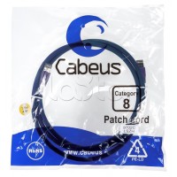 Патч-корд S/FTP Cabeus PC-SSTP-RJ45-Cat.8-10m-LSZH