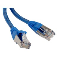 Патч-корд экранированный Hyperline PC-LPM-STP-RJ45-RJ45-C6-10M-LSZH-BL