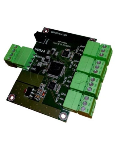 Конвертер USB/RS-232 ИНФОТЕХ AVT-USB/4RS232 в Северске Дополнительное оборудование для ОПС Pintop.ru