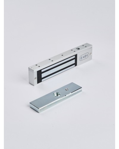 R-Lock RL-EM180-L0S - Электромагнитный замкок, 180кг, DC12/24B, цвет серебристый сатинированный алюминий RAL 7047 в Северске Электромагнитные замки Pintop.ru