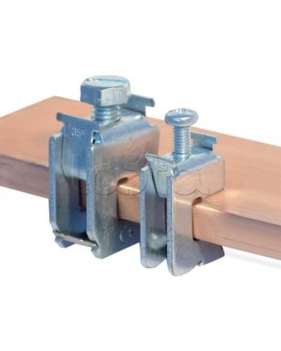 Шинная клемма для кабеля, сечение шины 5 мм, кабель 70-120 мм DKC R5BC0512 в Северске Аксессуары для лотков Pintop.ru